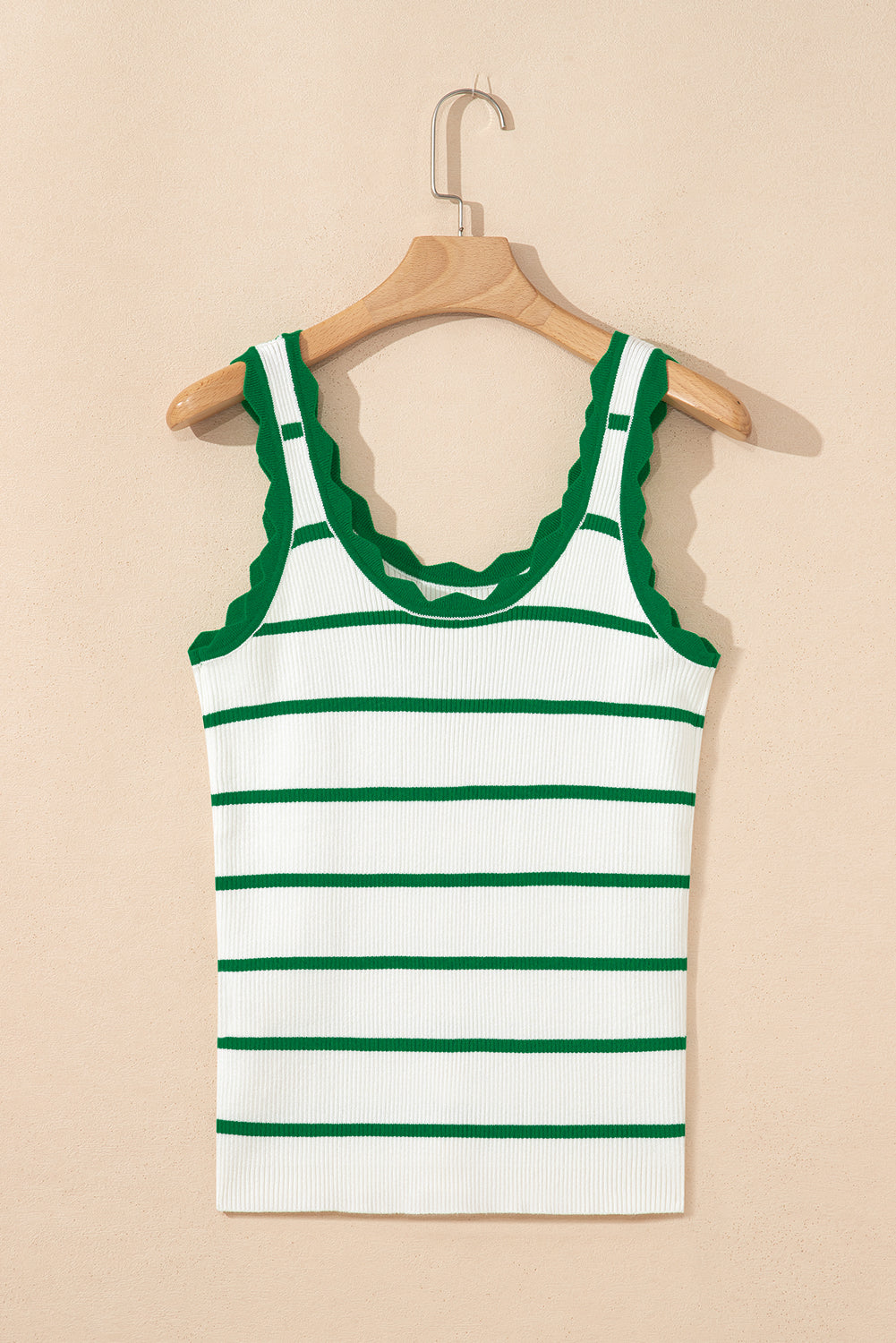 Tee off Scalloped Tank