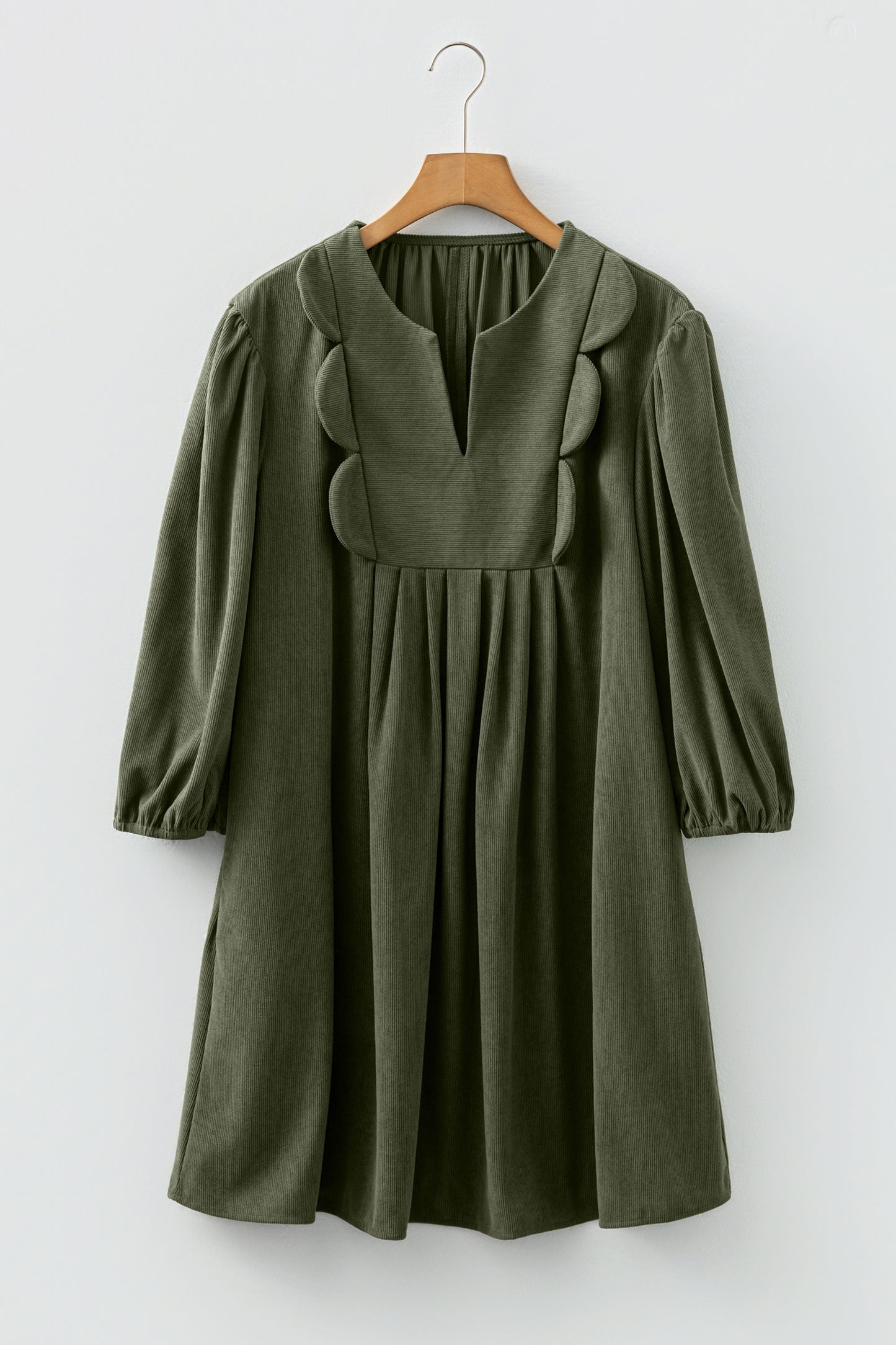 Moss Green Mini Dress