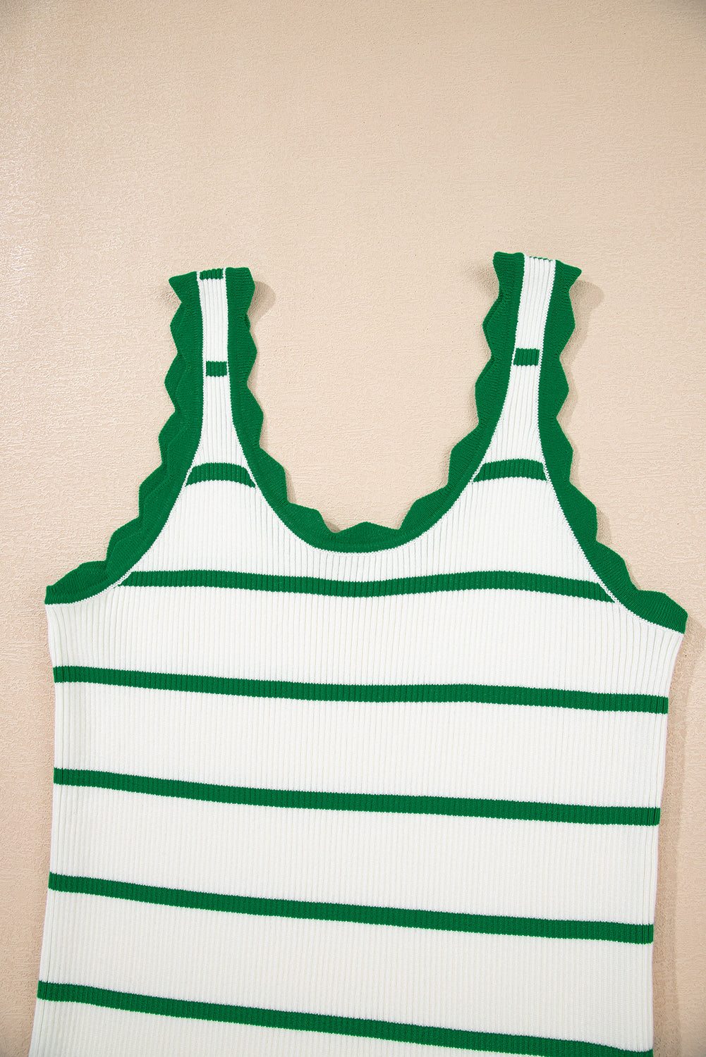 Tee off Scalloped Tank