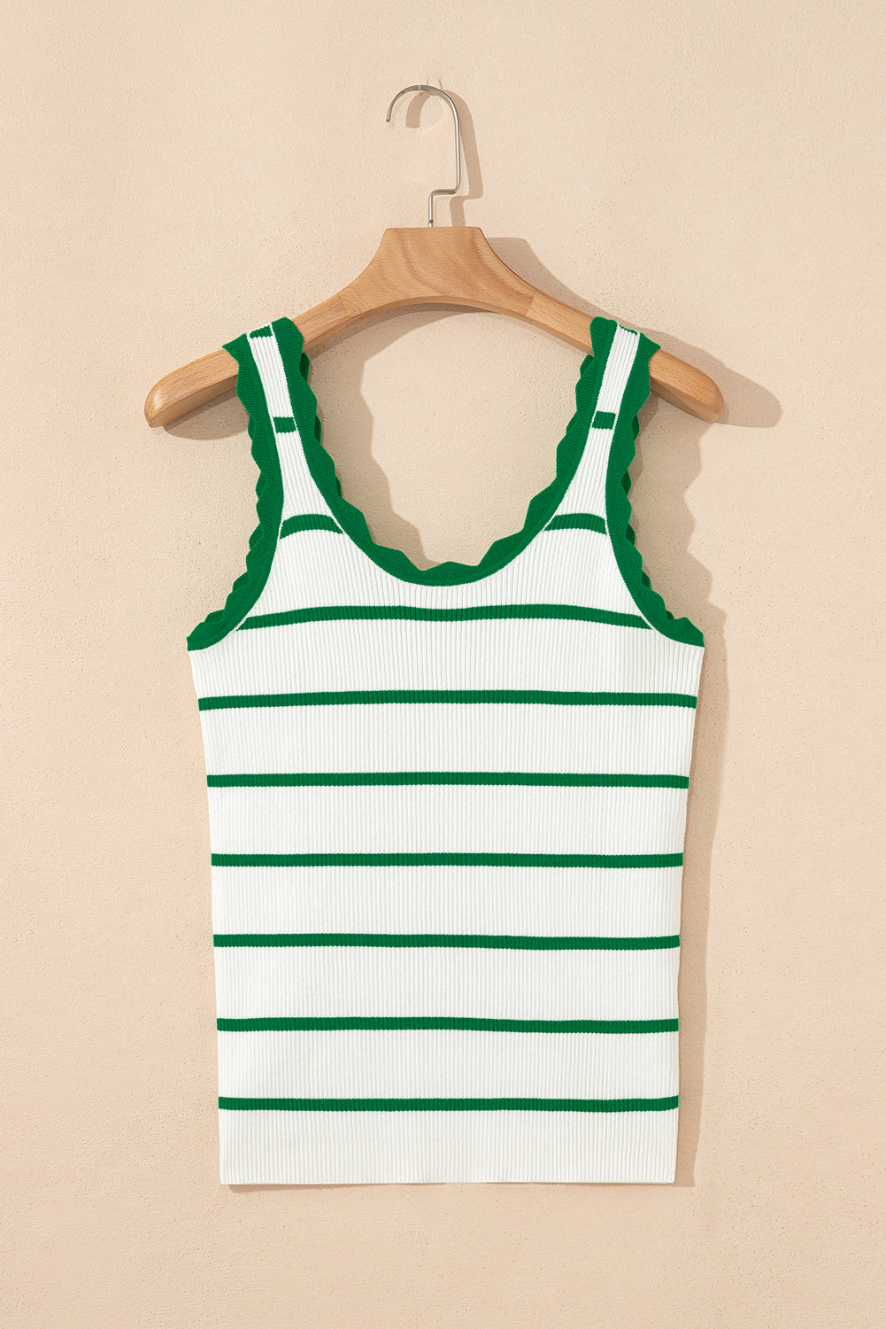 Tee off Scalloped Tank