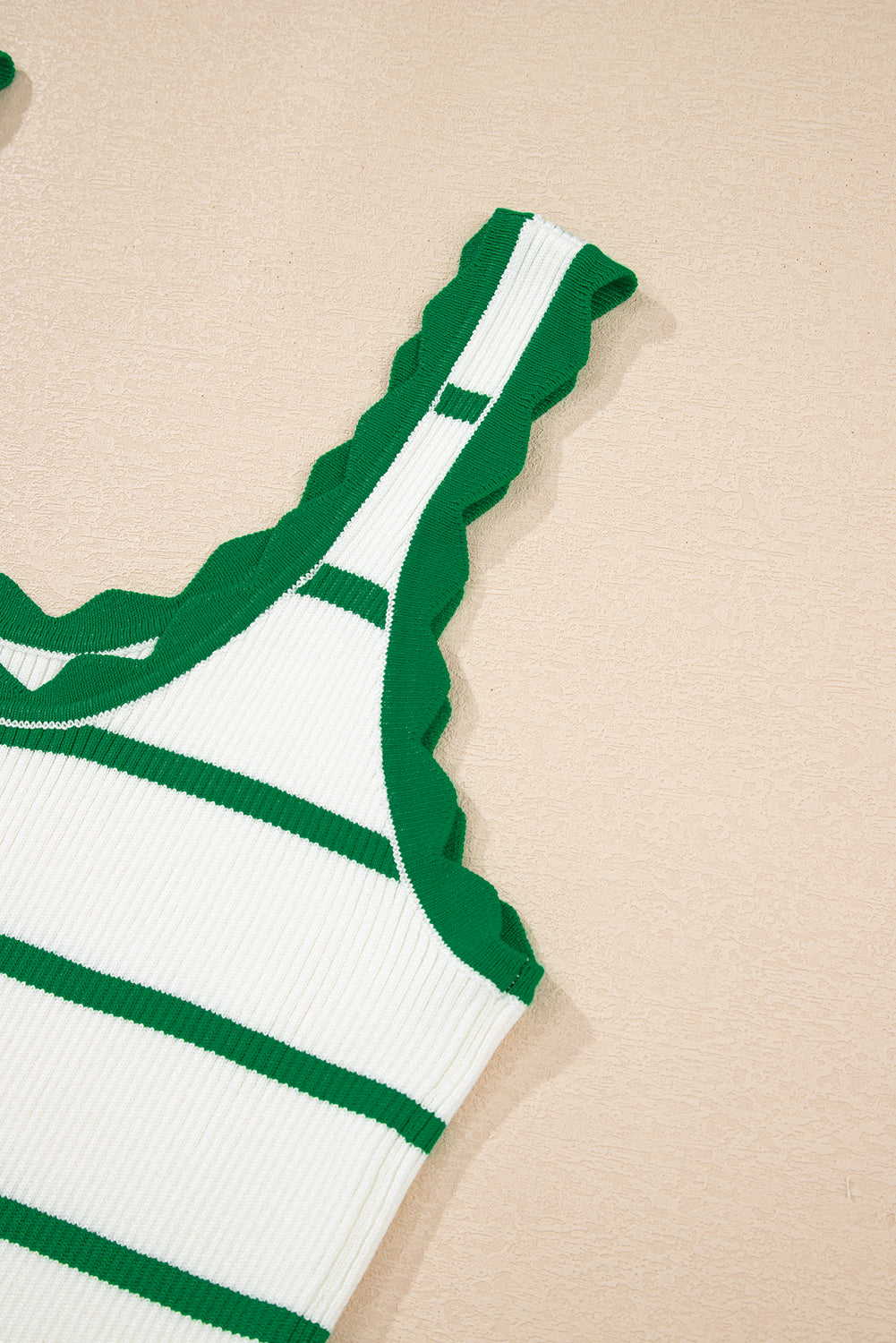 Tee off Scalloped Tank
