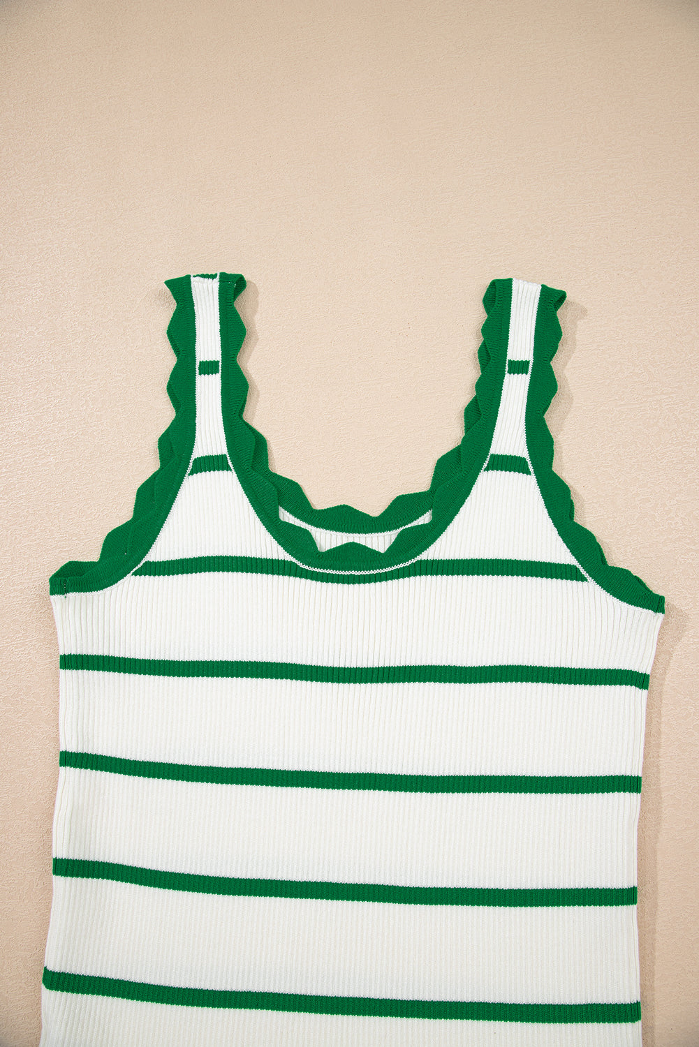 Tee off Scalloped Tank